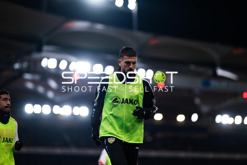 Spieler beim Aufwärmen