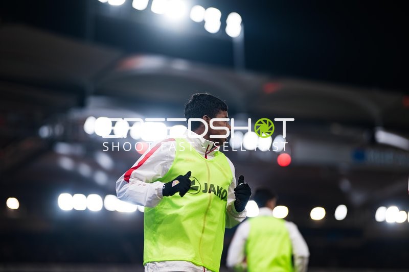 Spieler beim Aufwärmen