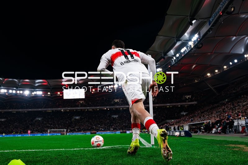 Eckstoß von Angelo Stiller (6; VfB Stuttgart)