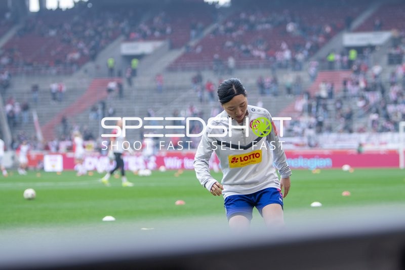 Spielerin beim Aufwärmen