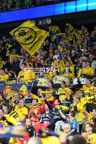 Handball-Fans in Aktion