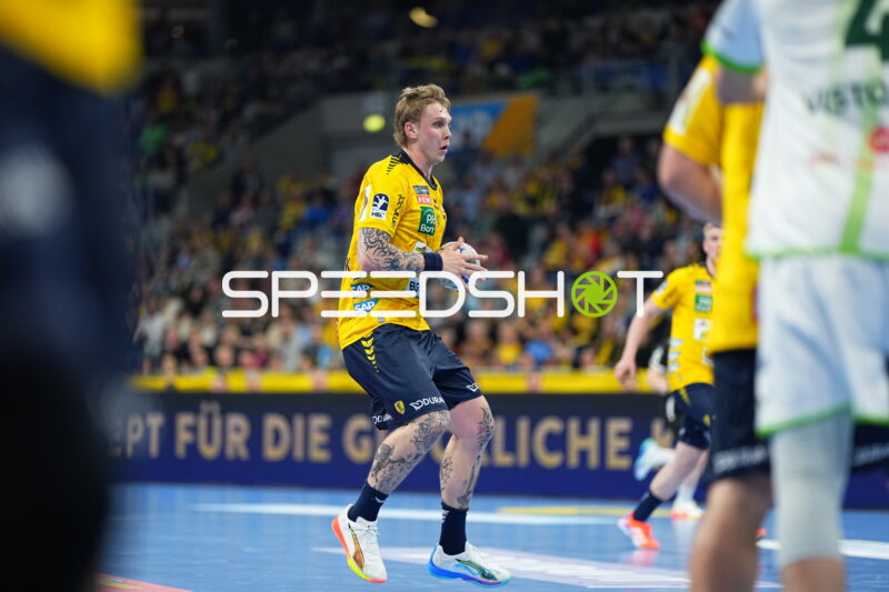 Szene mit Edwin Aspenbäck (78; Rhein Neckar Löwen)