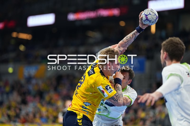 Handball | DAIKIN HBL | Aktion mit Tim Nothdurft (28; Rhein Neckar Löwen) und Dominik Mappes (7; HSG Wetzlar)