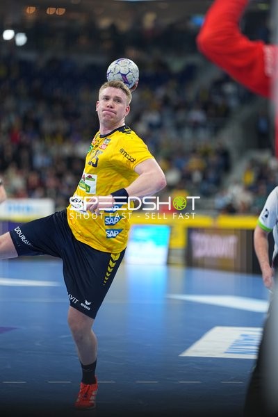 Szene mit Haukur Thrastarson (25; Rhein Neckar Löwen)