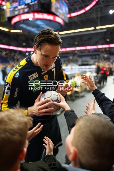 Szene mit Robert Timmermeister (7; Rhein Neckar Löwen)