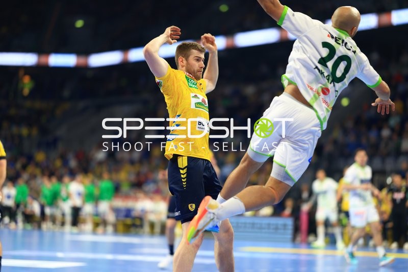 Handball | DAIKIN HBL | Szene mit Tim Nothdurft (28; Rhein Neckar Löwen) und 20; HSG Wetzlar