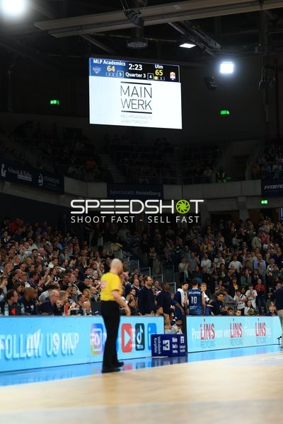 Spielszene mit MLP Academics Heidelberg und Ratiopharm Ulm