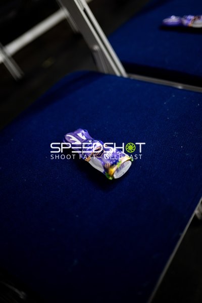 Schokoladenhase auf Stuhl