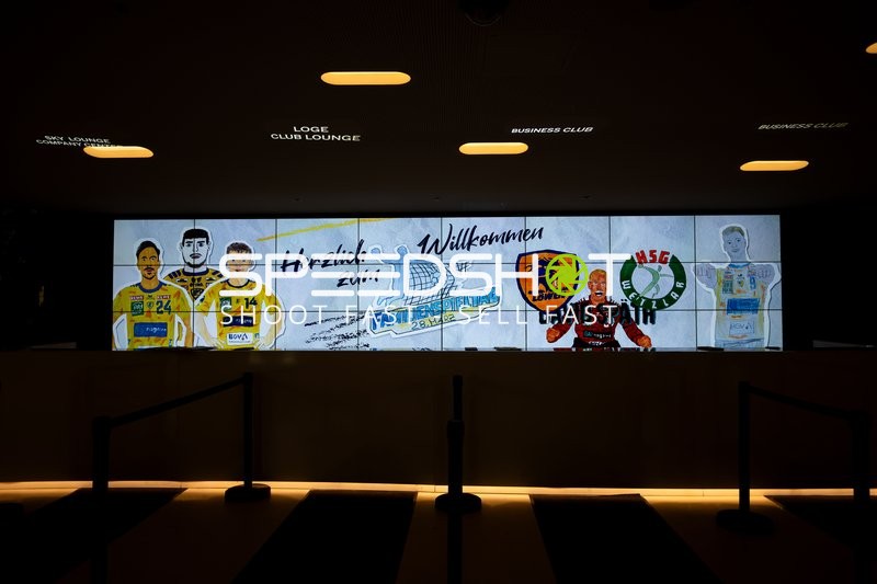 Willkommensbild in SAP Arena