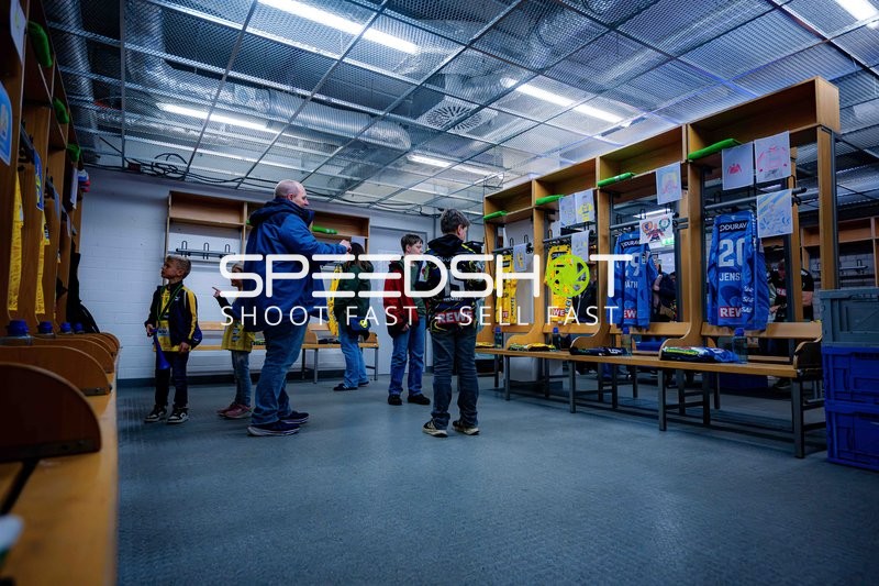 Handball-Kabine in Mannheim