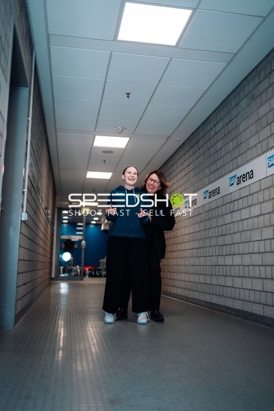 Gespräch im Flur der SAP Arena