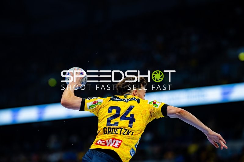 Patrick Groetzki (24; Rhein Neckar Löwen) in Aktion