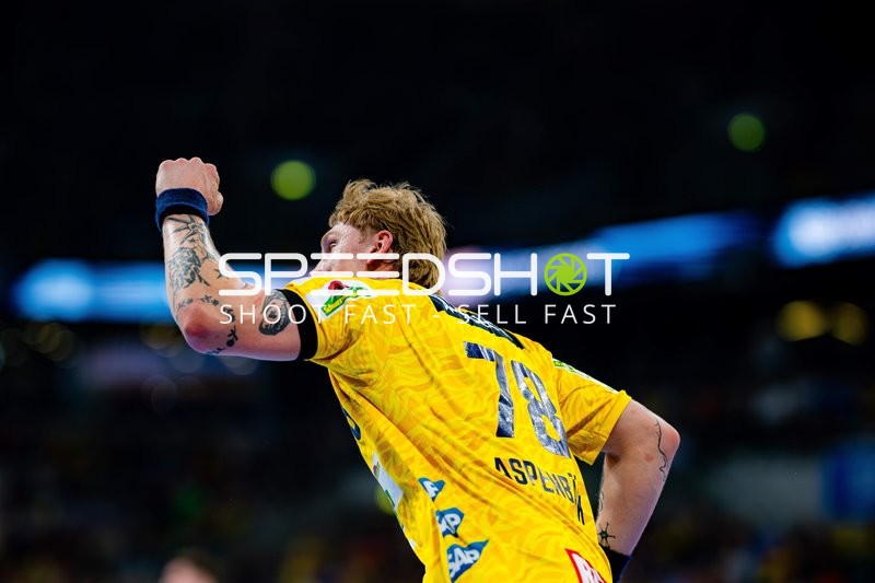 Edwin Aspenbäck (78; Rhein Neckar Löwen) in Aktion