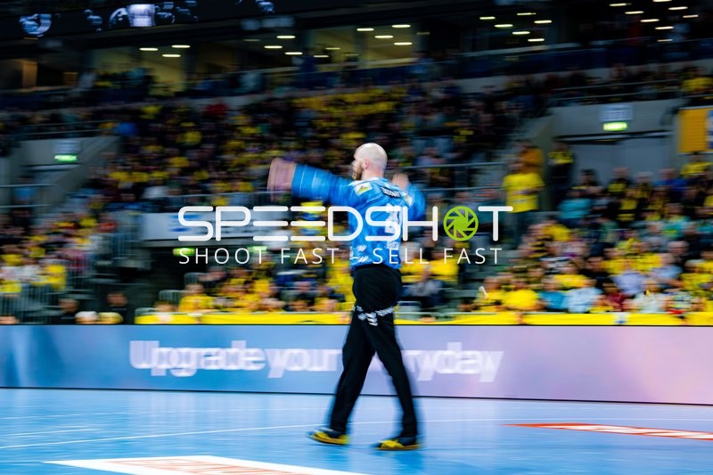 Szene mit Mike Jensen (20; Rhein Neckar Löwen)