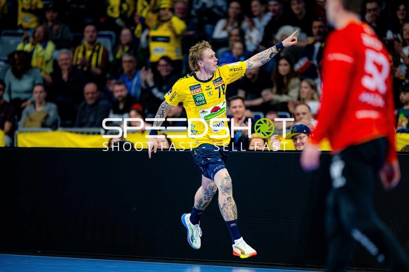 Szene mit Edwin Aspenbäck (78; Rhein Neckar Löwen)