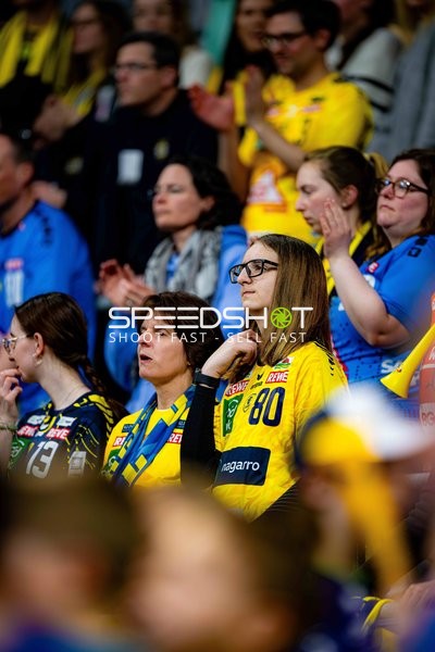 Fans in gelben Trikots