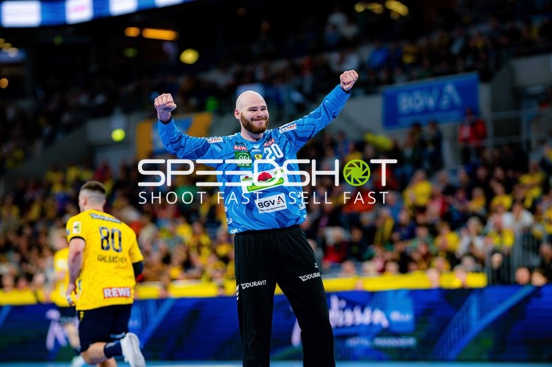 Szene mit Mike Jensen (20; Rhein Neckar Löwen)