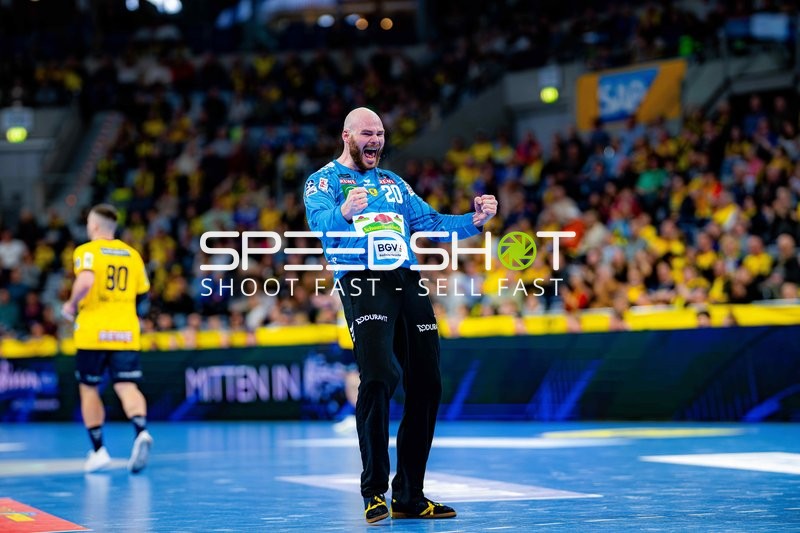 Szene mit Mike Jensen (20; Rhein Neckar Löwen)