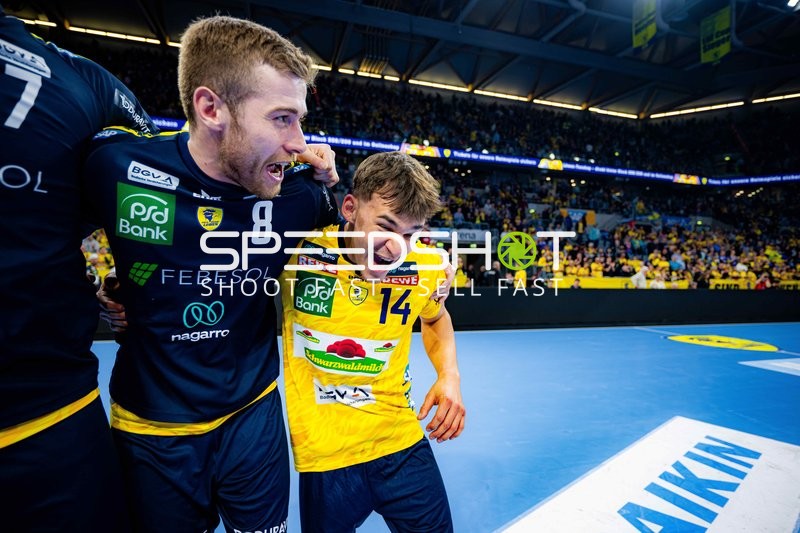 Szene mit Georg Löwen (8; HSG Wetzlar) und Gino Steenaerts (14; Rhein Neckar Löwen)