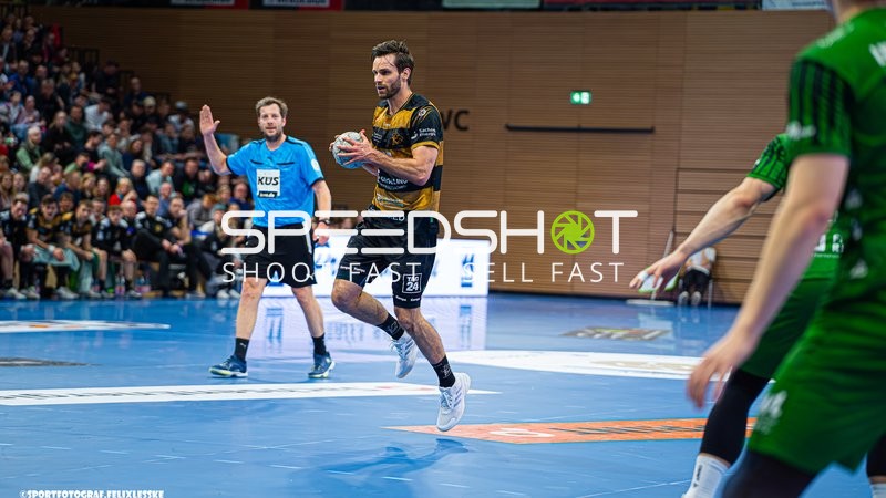 Sebastian Gress (25; HC Elbflorenz Dresden) in Aktion