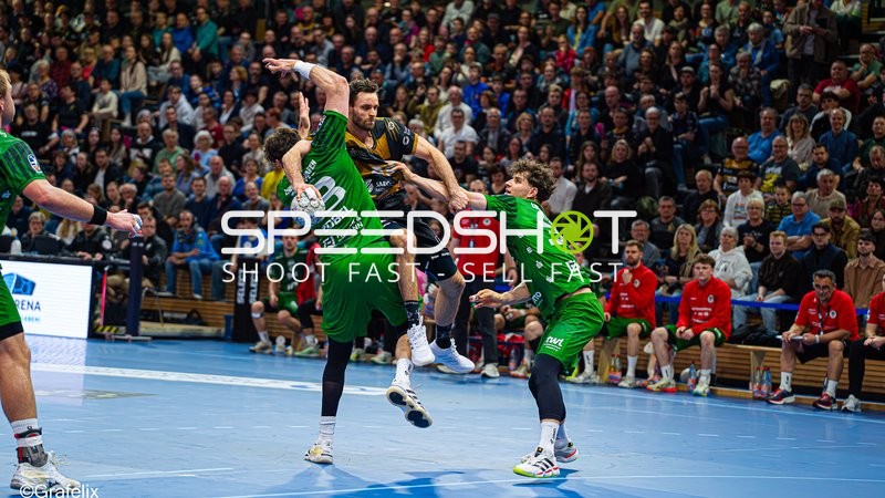 Sebastian Gress (25; HC Elbflorenz Dresden) in Aktion