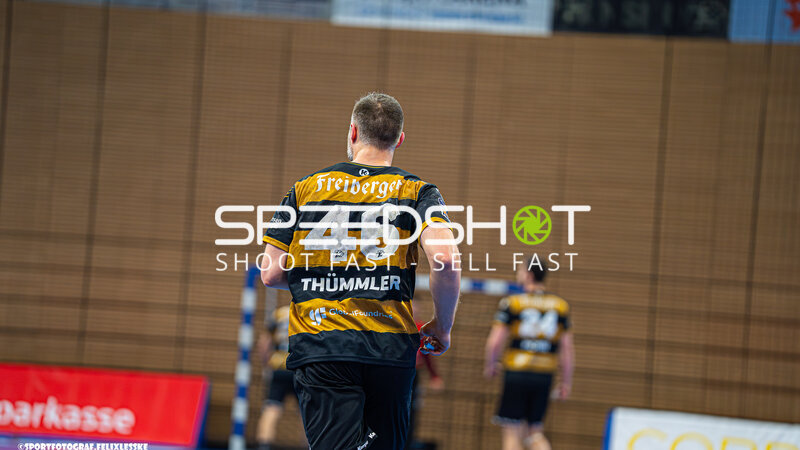 Szene mit Jonas Thummler (46; HC Elbflorenz Dresden)