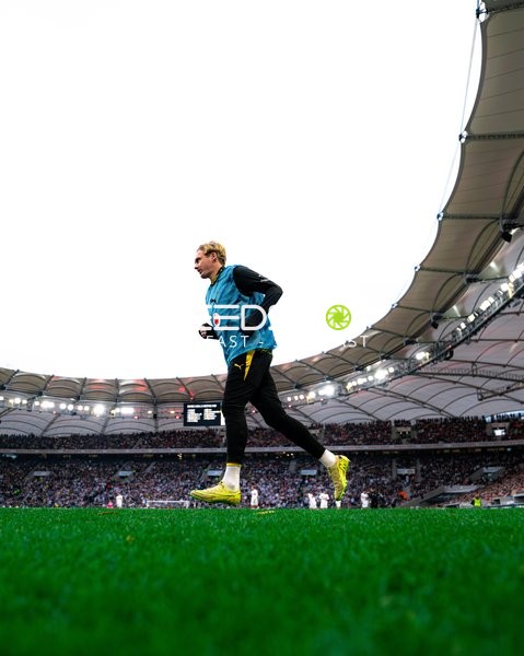 Spieler beim Aufwärmen