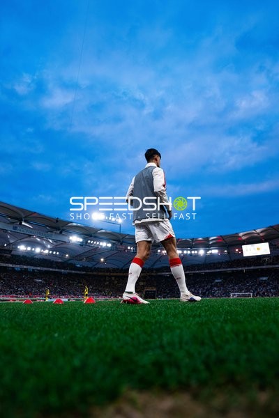 Spieler beim Aufwärmen