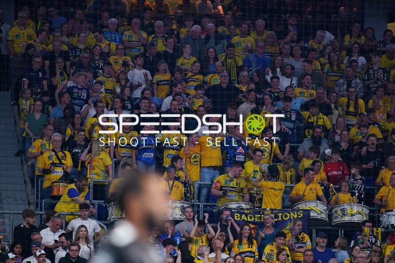 Fans in gelben Trikots