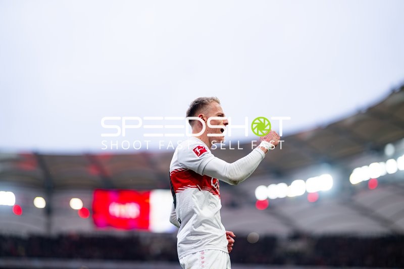 Jubel von Chris Führich (10; VfB Stuttgart)