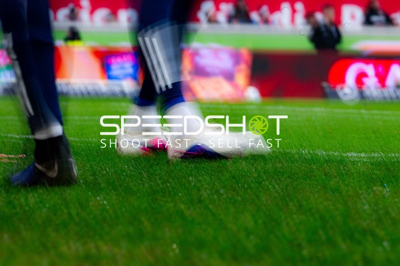 Spieler auf dem Rasen