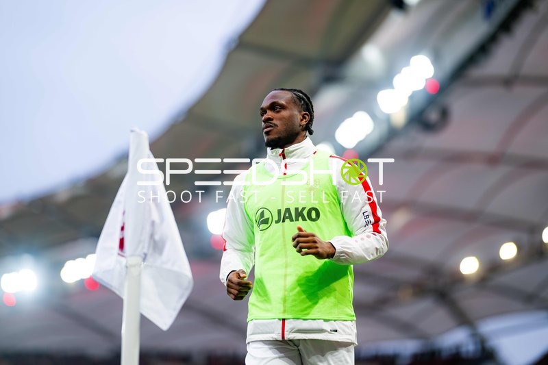 Spieler beim Aufwärmen