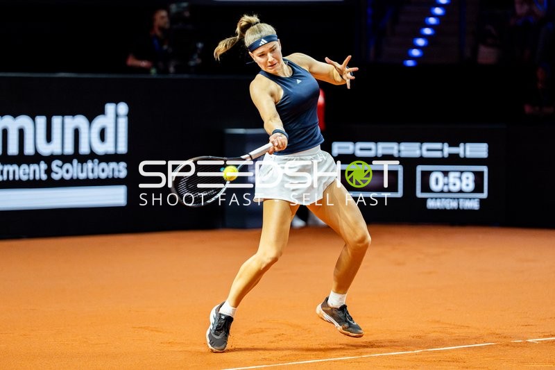 Tennis, Porsche Tennis grand Prix 2026, Porsche-Arena Stuttgart, Finale, Karolina Muchova CZE vs. Elena Rybakina KAZ, Karolina Muchova