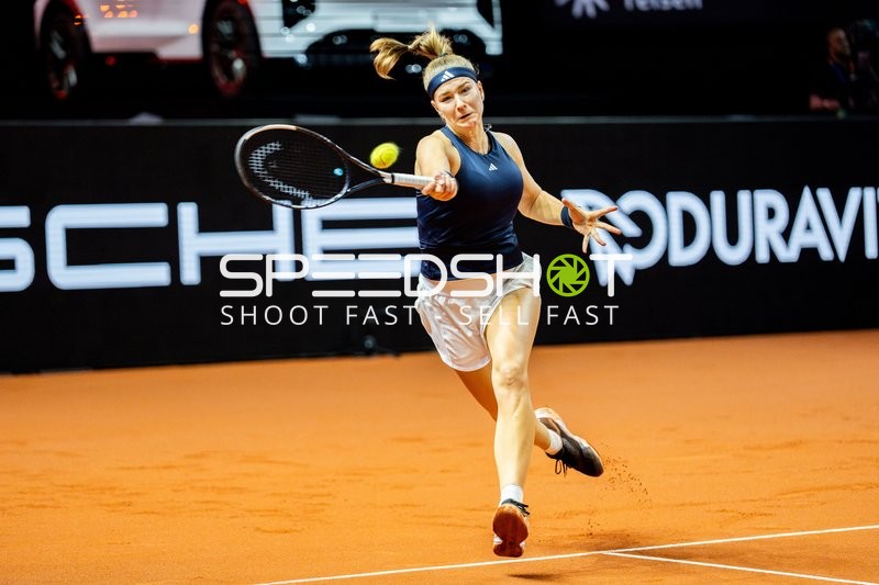 Tennis, Porsche Tennis grand Prix 2026, Porsche-Arena Stuttgart, Finale, Karolina Muchova CZE vs. Elena Rybakina KAZ, Karolina Muchova