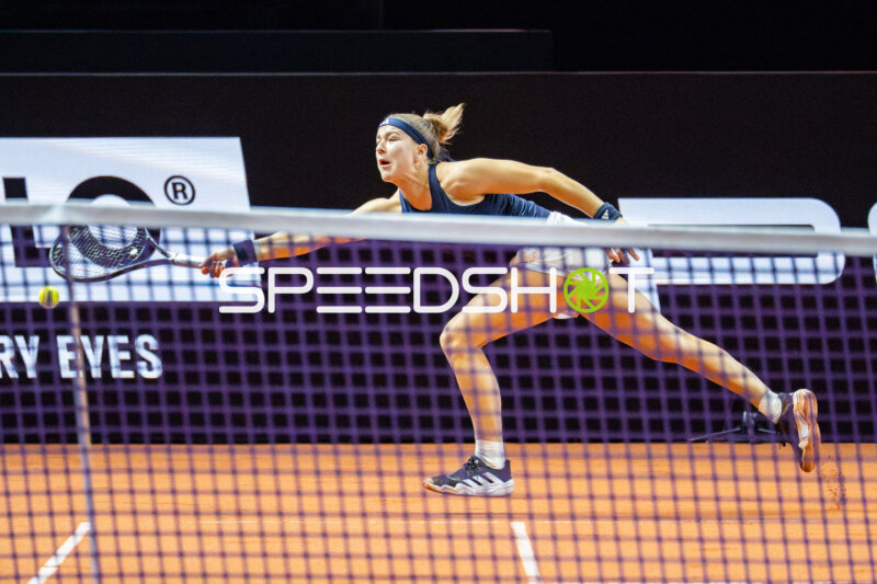 Tennis, Porsche Tennis grand Prix 2026, Porsche-Arena Stuttgart, Finale, Karolina Muchova CZE vs. Elena Rybakina KAZ, Karolina Muchova