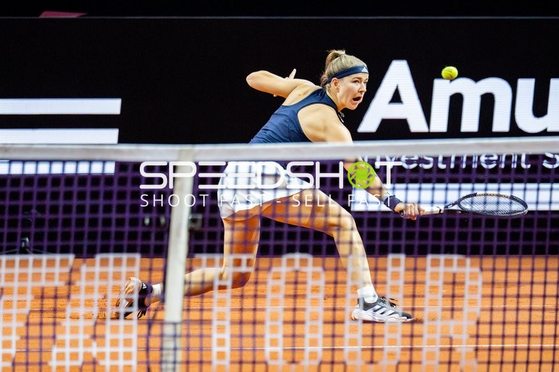 Tennis, Porsche Tennis grand Prix 2026, Porsche-Arena Stuttgart, Finale, Karolina Muchova CZE vs. Elena Rybakina KAZ, Karolina Muchova