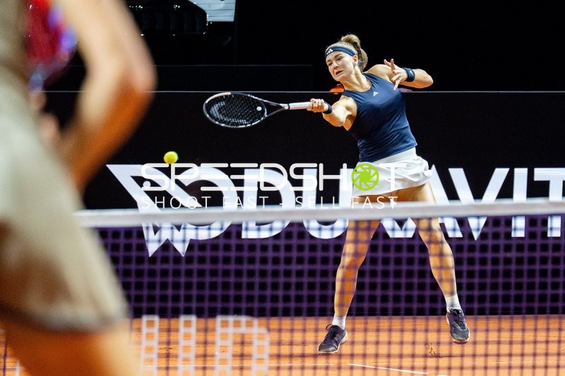 Tennis, Porsche Tennis grand Prix 2026, Porsche-Arena Stuttgart, Finale, Karolina Muchova CZE vs. Elena Rybakina KAZ, Karolina Muchova