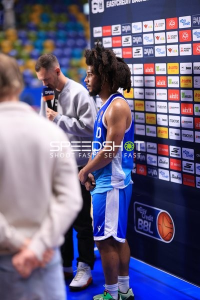 Interview mit Logan Johnson (0; Frankfurt Skyliners) in der Süwag Arena