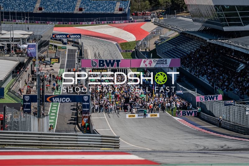 Startaufstellung beim DTM Rennen in Spielberg