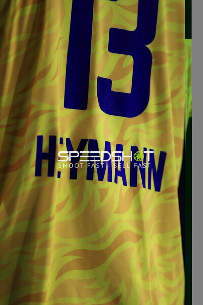 Sebastian Heymann (#13; Rhein Neckar Löwen) – Trikot-Detailaufnahme