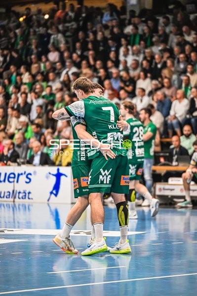 Szene mit Dominik Mappes (7; HSG Wetzlar) und 28; HSG Wetzlar