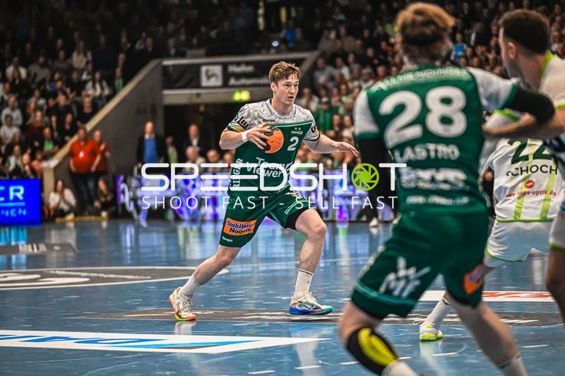 Szene mit Nikola Grahovac (2; HSG Wetzlar) und 28; HSG Wetzlar