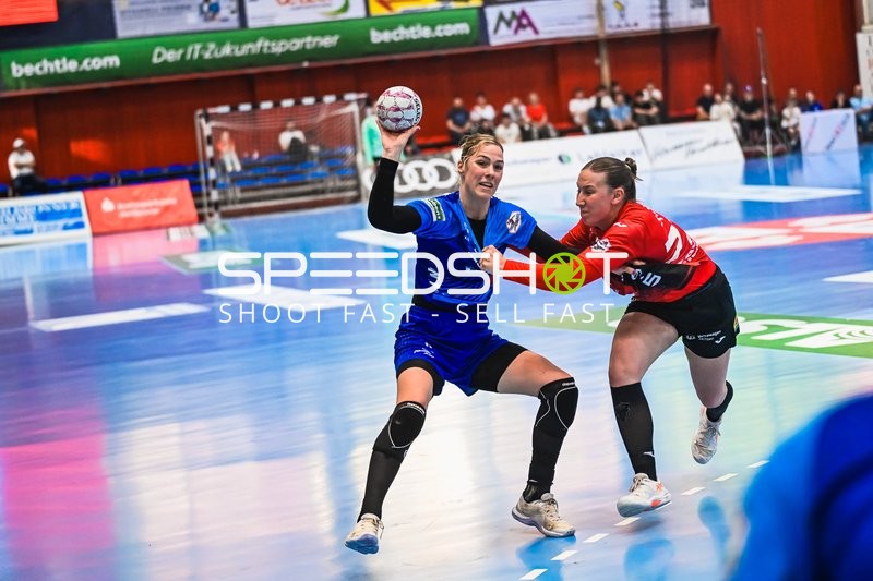 Szene mit Annefleur Bruggeman (11; Sport-Union Neckarsulm) und Jasmina Gierke (13; BSV Sachsen Zwickau)