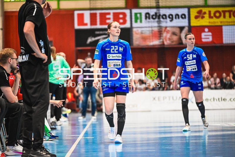 Szene mit Meret Ossenkopp (22; Sport-Union Neckarsulm) und Lilli Holste (58; Sport-Union Neckarsulm)
