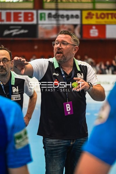 Besprechung mit Thomas Zeitz (999; Sport-Union Neckarsulm) und Gernot Drossel (998; Sport-Union Neckarsulm)