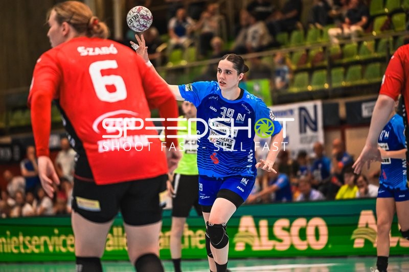 Szene mit Merle Albers (39; Sport-Union Neckarsulm) und 6; BSV Sachsen Zwickau
