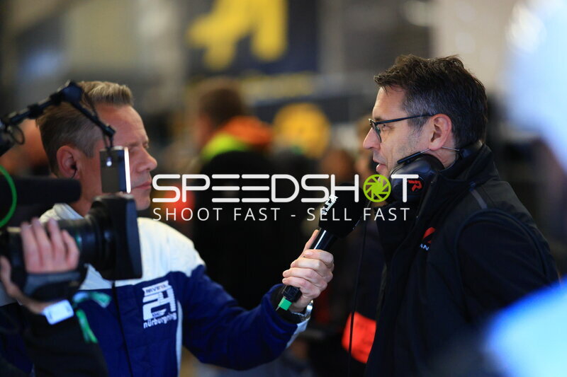 TV-Interview im Fahrerlager beim 24h Nürburgring 2026