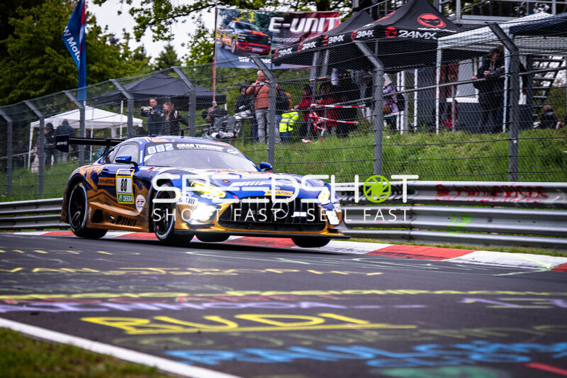 Mercedes-AMG GT3 #80 von RAVENOL auf der Nordschleife