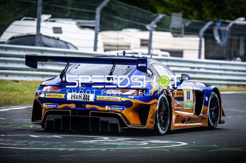 Mercedes-AMG GT3 #80 von Mercedes-AMG Team RAVENOL auf der Nordschleife