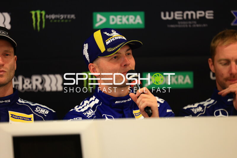 Mercedes-AMG Team RAVENOL #80 bei Pressekonferenz zum 24h Nürburgring
